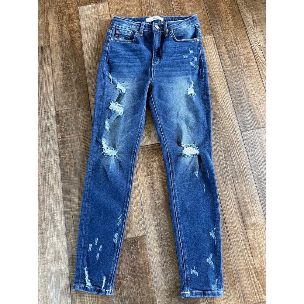 Kancan High Rise Skinny Jeans Sz. 5/26 Dark Blue